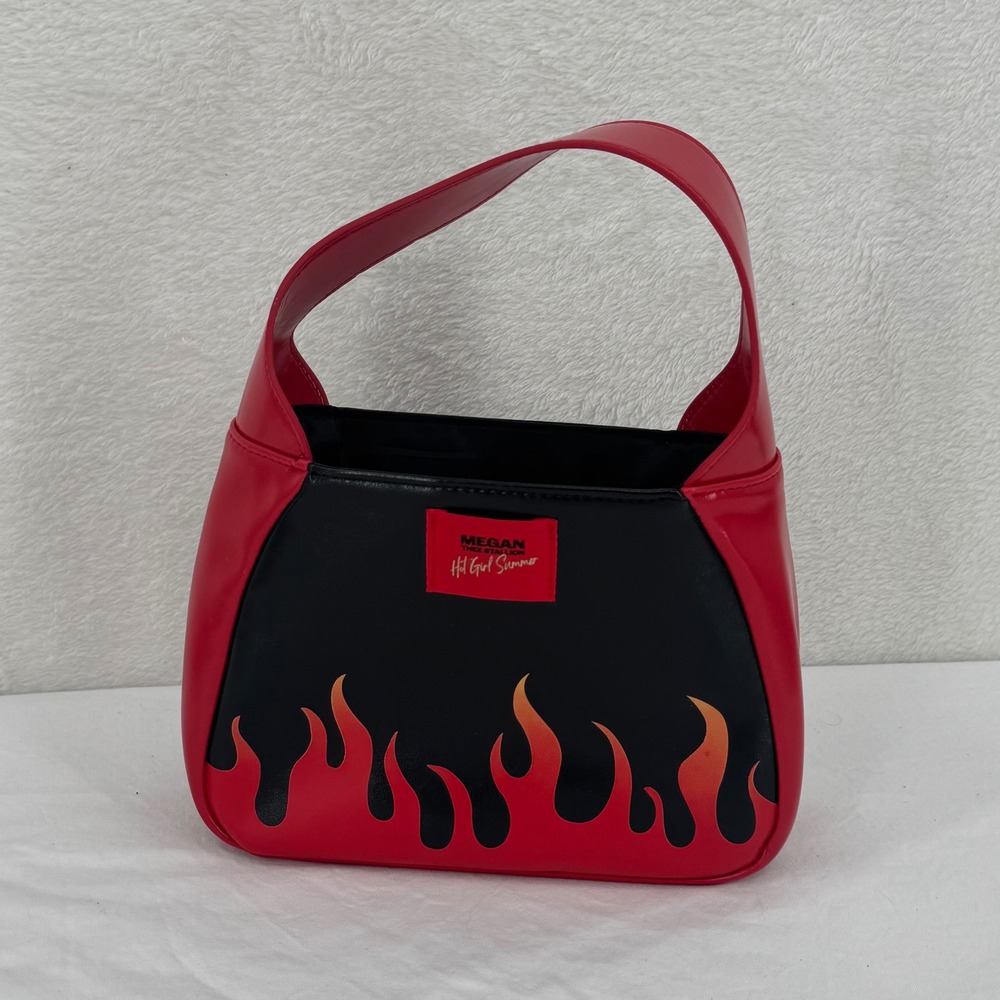 Limited-edition Megan Thee Stallion "Hot Girl Summer" Flame Handbag Faux Leather